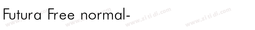 Futura Free normal字体转换